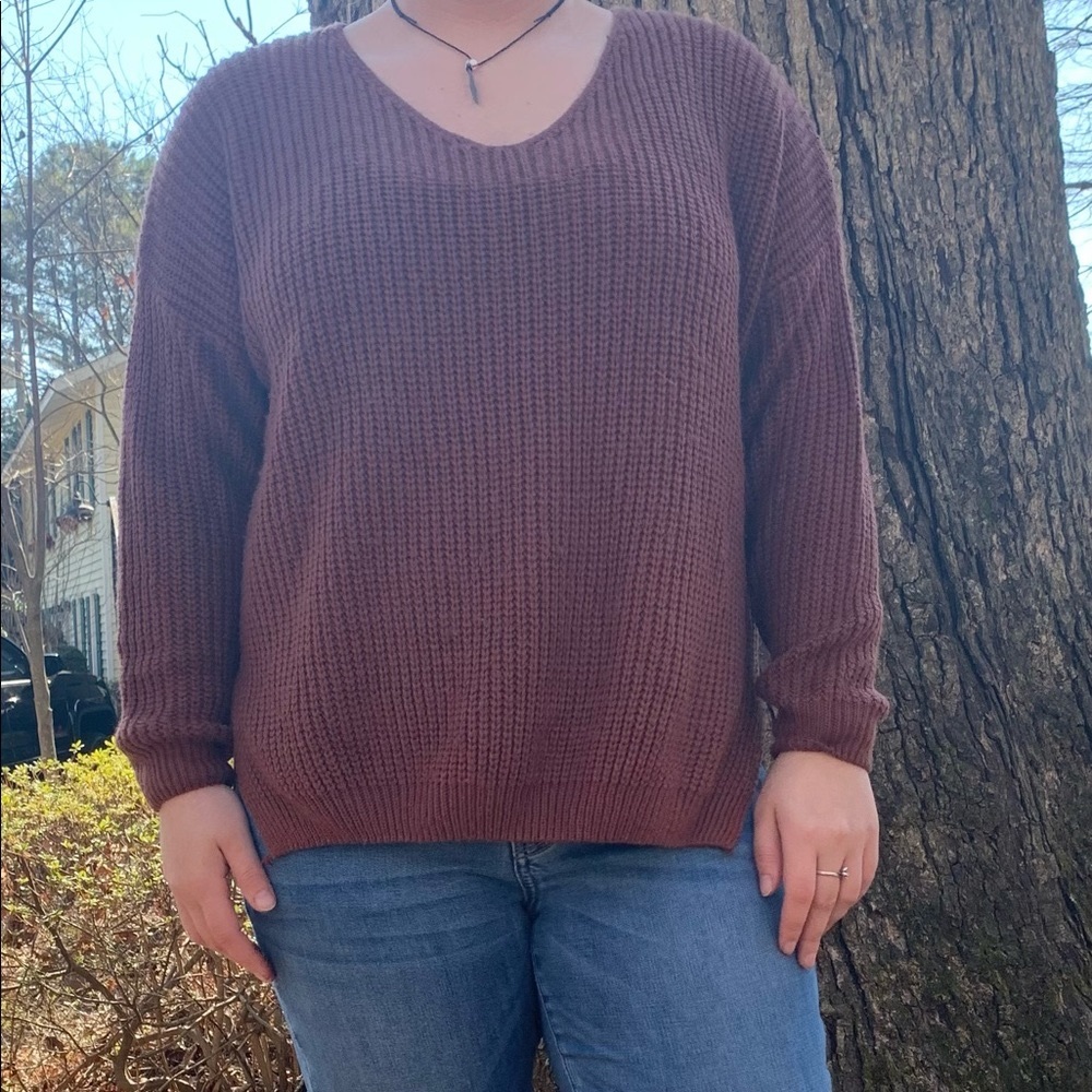 Brown/burnt orange sweater